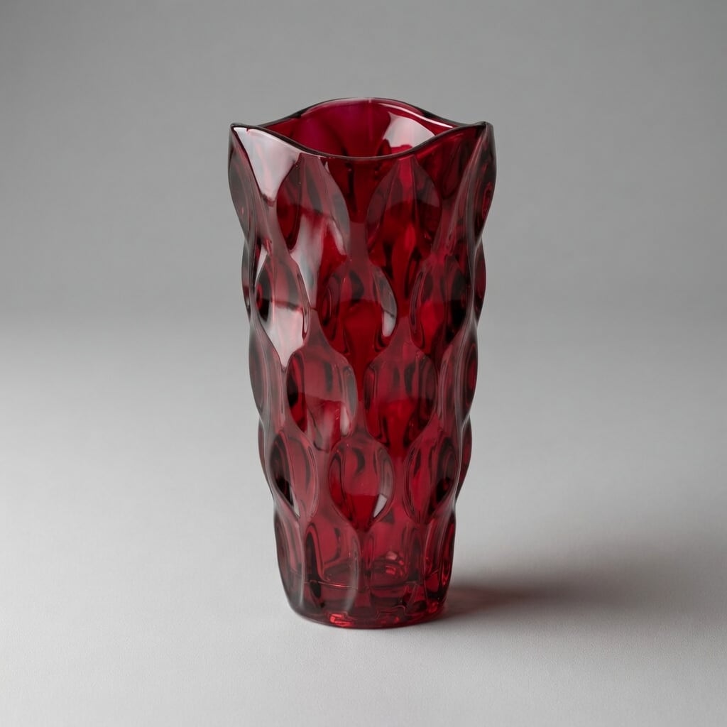 Vase Drops Rouge