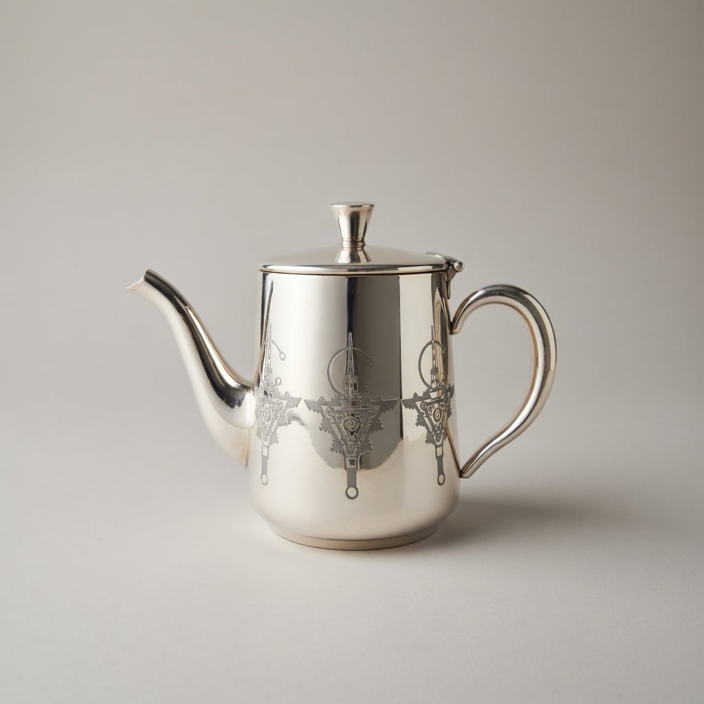 Teapot Inox Triple Fibule Silver