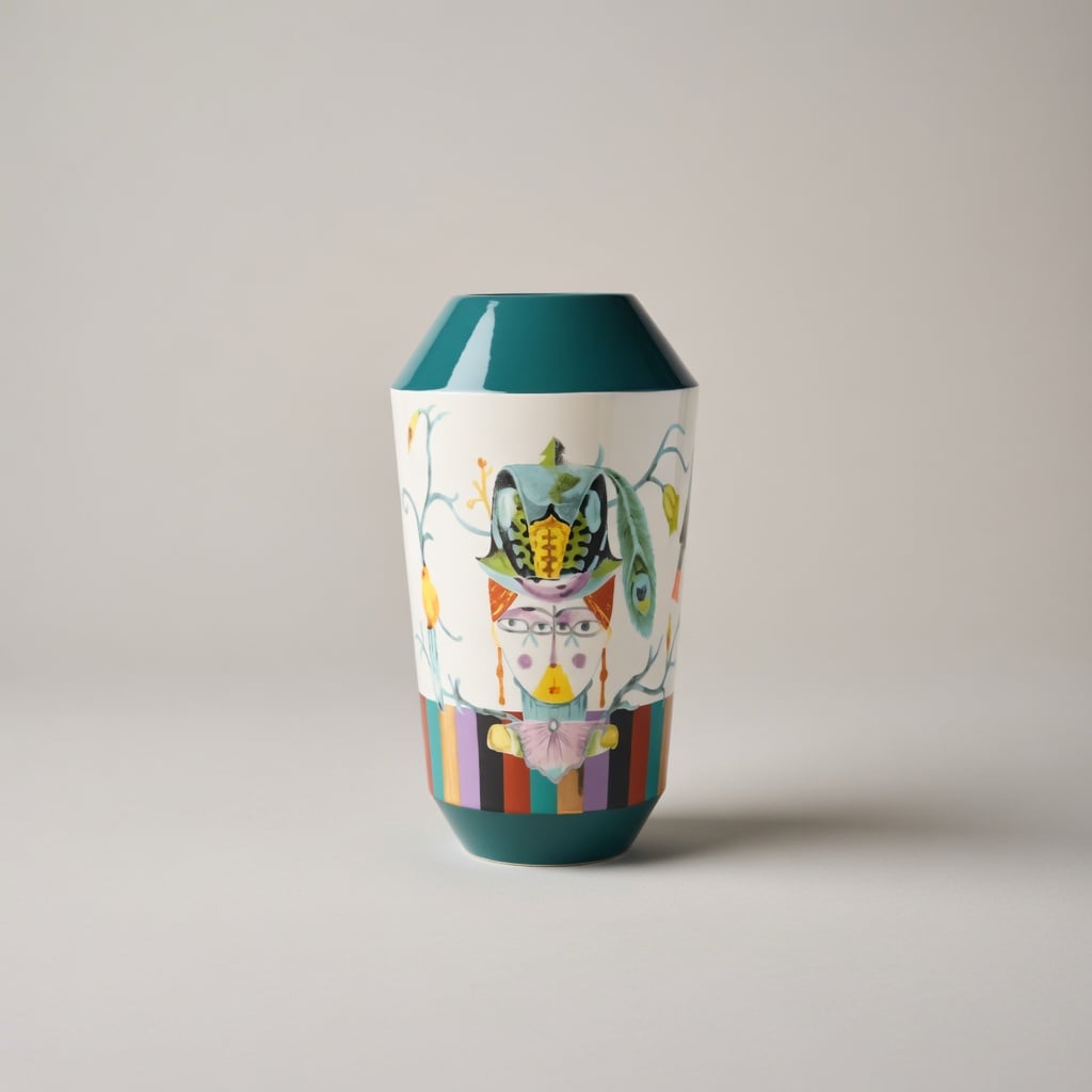 Vase Couple Clown Mm