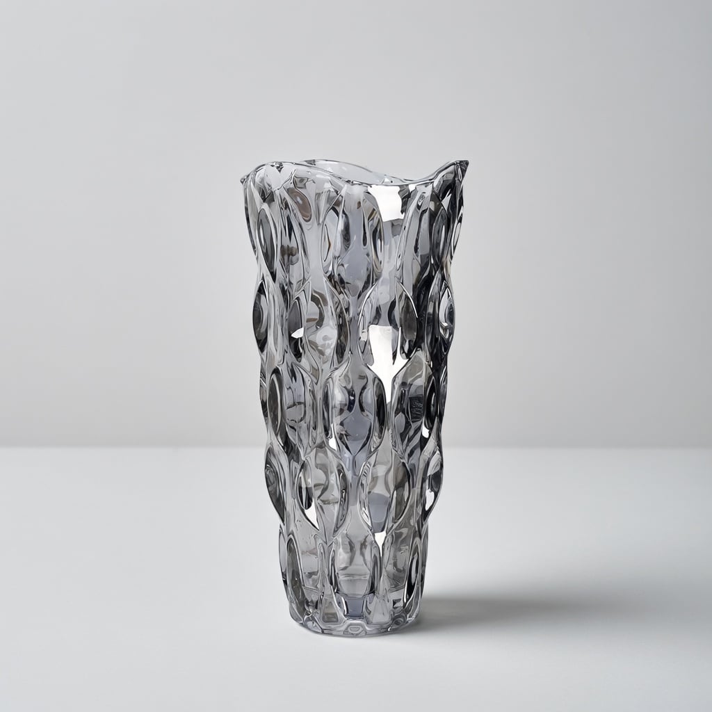 Vase Drops Gris