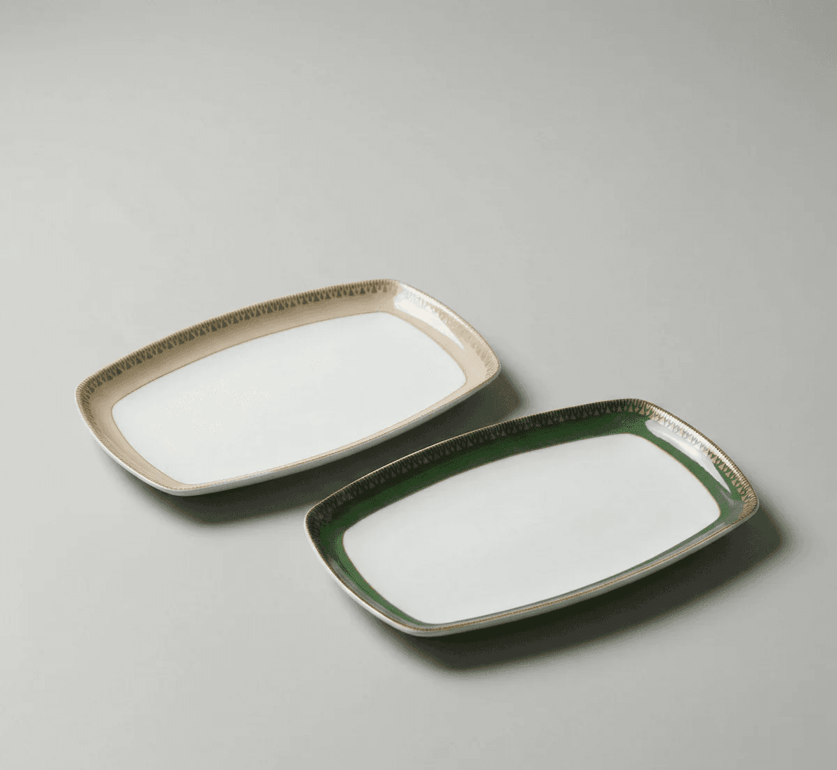 Ensemble 2 Plats Rectangulaires